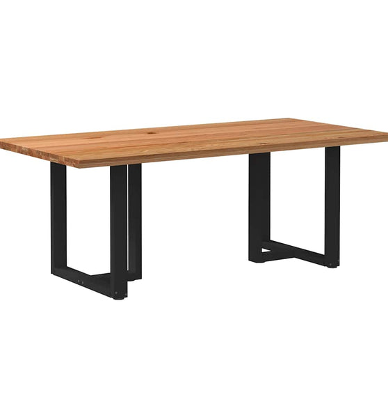 Esstisch Hellbraun 200x100x74 cm Massivholz Eiche Rechteckig