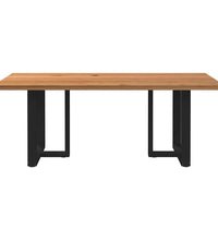 Esstisch Hellbraun 200x100x74 cm Massivholz Eiche Rechteckig