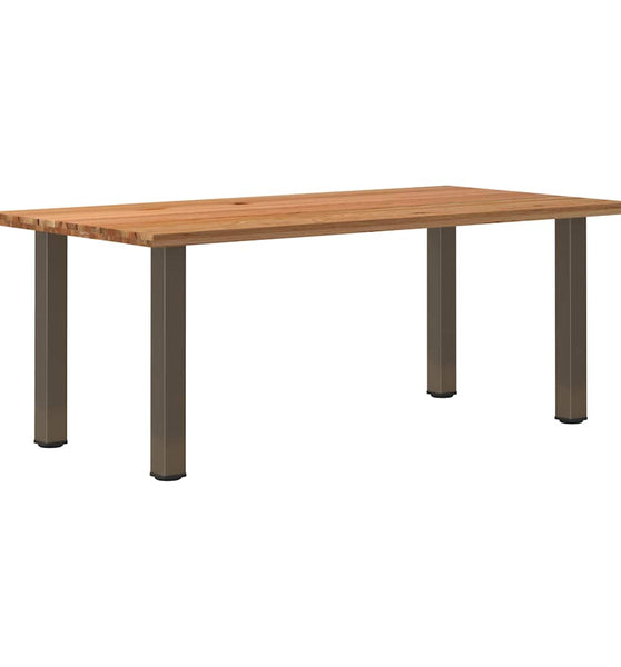 Esstisch Hellbraun 200x100x74 cm Massivholz Eiche Rechteckig