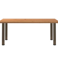 Esstisch Hellbraun 200x100x74 cm Massivholz Eiche Rechteckig