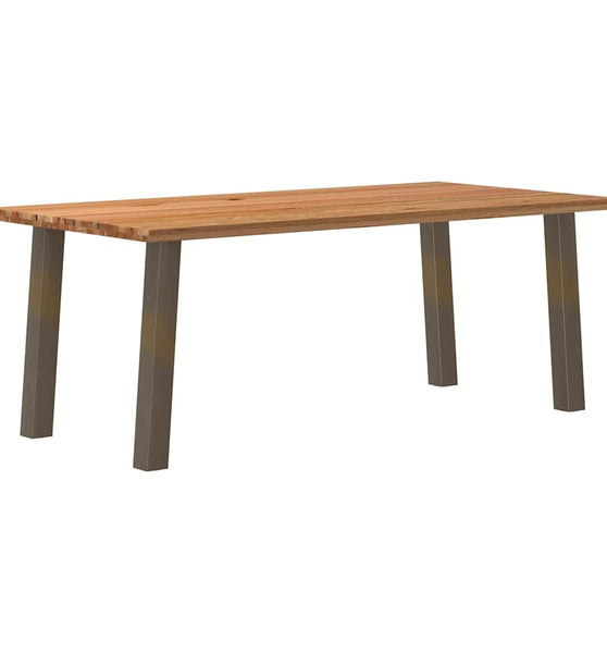 Esstisch Hellbraun 200x100x74 cm Massivholz Eiche Rechteckig