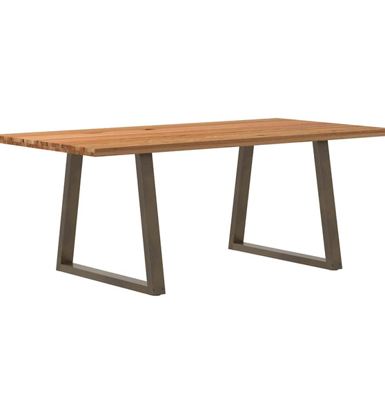 Esstisch Hellbraun 200x100x74 cm Massivholz Eiche Rechteckig