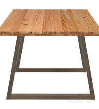 Esstisch Hellbraun 200x100x74 cm Massivholz Eiche Rechteckig