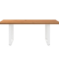 Esstisch Hellbraun 200x100x74 cm Massivholz Eiche Rechteckig