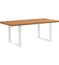 Esstisch Hellbraun 200x100x74 cm Massivholz Eiche Rechteckig