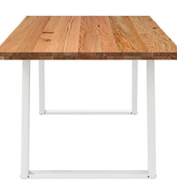 Esstisch Hellbraun 200x100x74 cm Massivholz Eiche Rechteckig