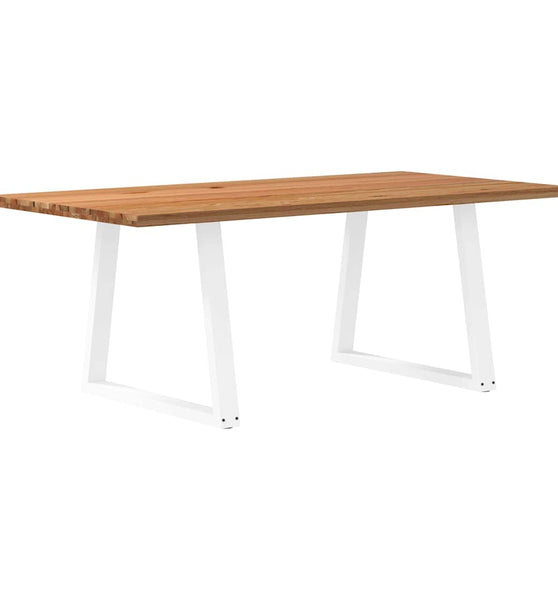 Esstisch Hellbraun 200x100x74 cm Massivholz Eiche Rechteckig