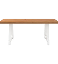 Esstisch Hellbraun 200x100x74 cm Massivholz Eiche Rechteckig