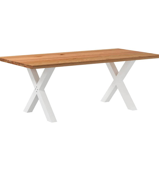 Esstisch Hellbraun 200x100x74 cm Massivholz Eiche Rechteckig