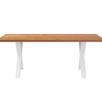 Esstisch Hellbraun 200x100x74 cm Massivholz Eiche Rechteckig