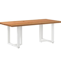 Esstisch Hellbraun 200x100x74 cm Massivholz Eiche Rechteckig