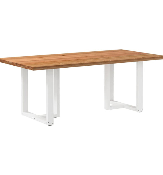 Esstisch Hellbraun 200x100x74 cm Massivholz Eiche Rechteckig