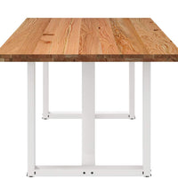 Esstisch Hellbraun 200x100x74 cm Massivholz Eiche Rechteckig