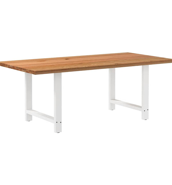 Esstisch Hellbraun 200x100x74 cm Massivholz Eiche Rechteckig