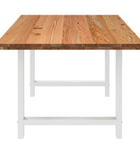 Esstisch Hellbraun 200x100x74 cm Massivholz Eiche Rechteckig