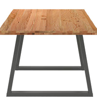 Esstisch mit Baumkanten 200x100x74 cm Massivholz Eiche