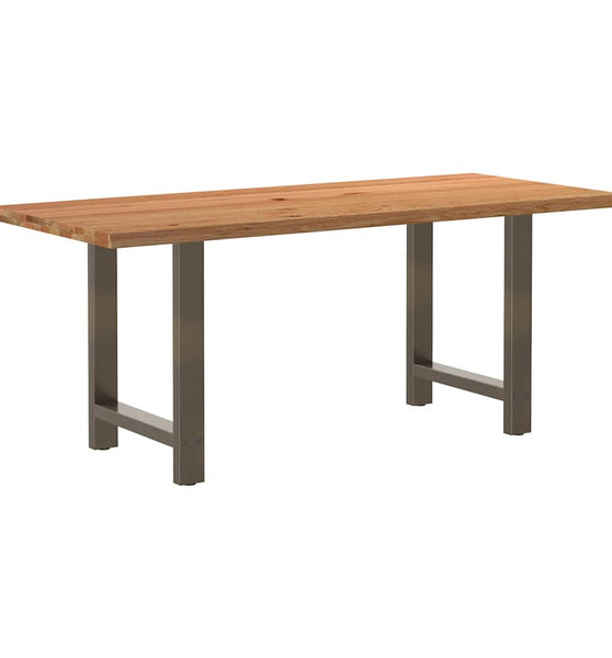 Esstisch mit Baumkanten 180x80x74cm Massivholz Eiche Rechteckig