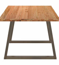 Esstisch mit Baumkanten 200x100x74 cm Massivholz Eiche