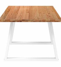 Esstisch mit Baumkanten 200x100x74 cm Massivholz Eiche