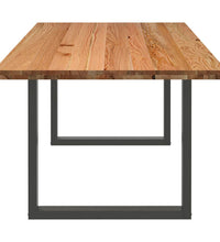 Esstisch Hellbraun 220x100x74 cm Massivholz Eiche Rechteckig