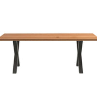 Esstisch Hellbraun 220x100x74 cm Massivholz Eiche Rechteckig