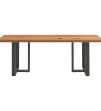 Esstisch Hellbraun 220x100x74 cm Massivholz Eiche Rechteckig