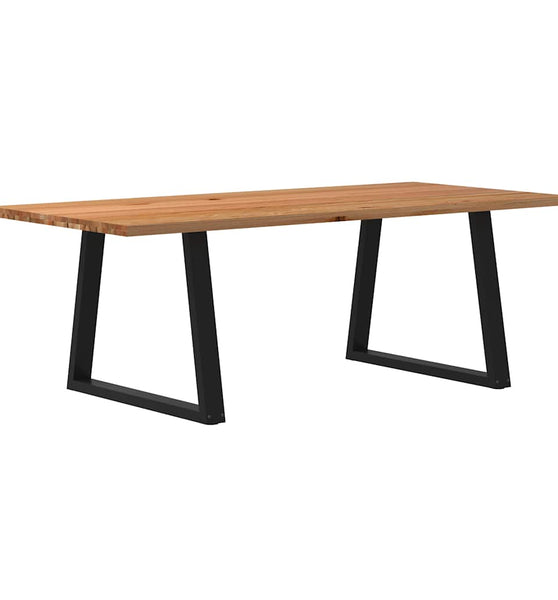 Esstisch Hellbraun 220x100x74 cm Massivholz Eiche Rechteckig