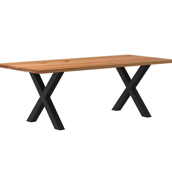 Esstisch Hellbraun 220x100x74 cm Massivholz Eiche Rechteckig