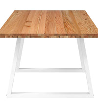 Esstisch Hellbraun 220x100x74 cm Massivholz Eiche Rechteckig