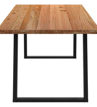 Esstisch Hellbraun 240x100x74 cm Massivholz Eiche Rechteckig