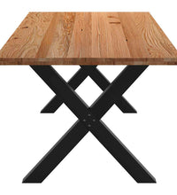 Esstisch Hellbraun 240x100x74 cm Massivholz Eiche Rechteckig