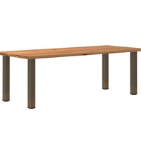 Esstisch Hellbraun 240x100x74 cm Massivholz Eiche Rechteckig