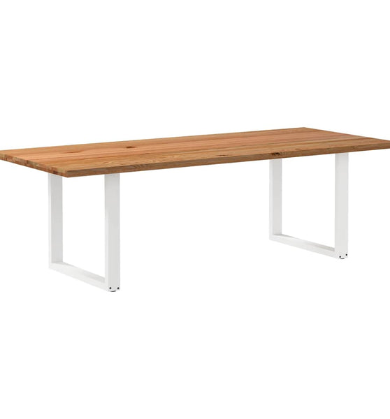 Esstisch Hellbraun 240x100x74 cm Massivholz Eiche Rechteckig