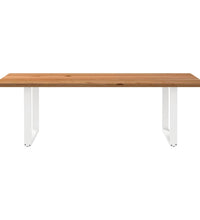 Esstisch Hellbraun 240x100x74 cm Massivholz Eiche Rechteckig