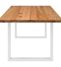 Esstisch Hellbraun 240x100x74 cm Massivholz Eiche Rechteckig