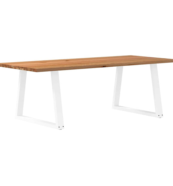 Esstisch Hellbraun 240x100x74 cm Massivholz Eiche Rechteckig