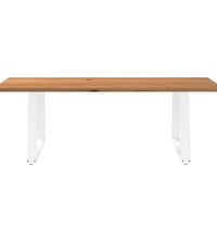 Esstisch Hellbraun 240x100x74 cm Massivholz Eiche Rechteckig