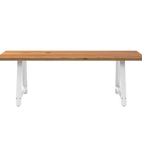 Esstisch Hellbraun 240x100x74 cm Massivholz Eiche Rechteckig