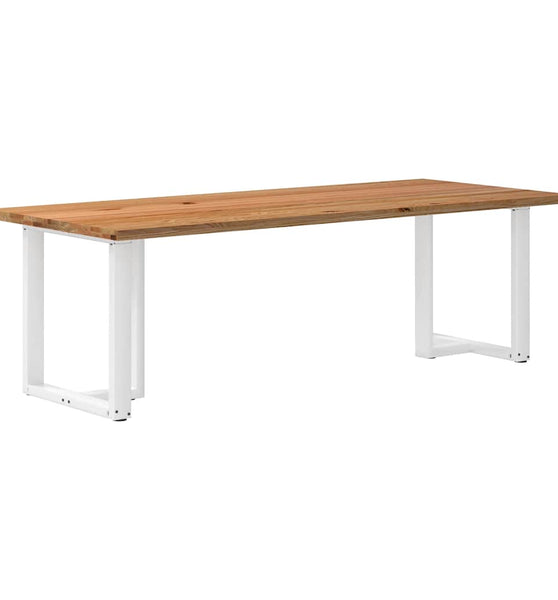 Esstisch Hellbraun 240x100x74 cm Massivholz Eiche Rechteckig