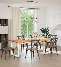 Esstisch Hellbraun 240x100x74 cm Massivholz Eiche Rechteckig