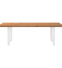 Esstisch Hellbraun 240x100x74 cm Massivholz Eiche Rechteckig