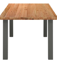 Esstisch Hellbraun 220x100x74 cm Massivholz Eiche Rechteckig