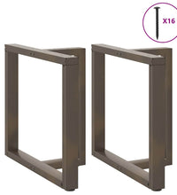 Esstisch mit Baumkanten 220x100x74 cm Massivholz Eiche Rechteck