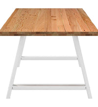 Esstisch mit Baumkanten 220x100x74 cm Massivholz Eiche Rechteck