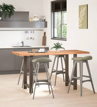Bartisch Hellbraun 180x80x92 cm Massivholz Eiche Rechteckig