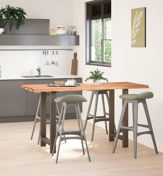Bartisch Hellbraun 180x80x92 cm Massivholz Eiche Rechteckig