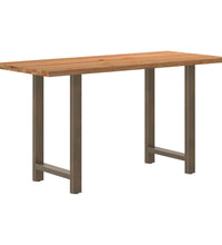 Bartisch Hellbraun 180x80x92 cm Massivholz Eiche Rechteckig
