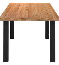 Esstisch Hellbraun 240x100x74 cm Massivholz Eiche Rechteckig