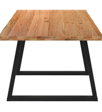 Esstisch mit Baumkanten 240x100x74 cm Massivholz Eiche