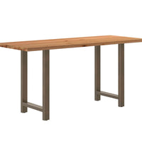 Bartisch Hellbraun 200x80x92 cm Massivholz Eiche Rechteckig
